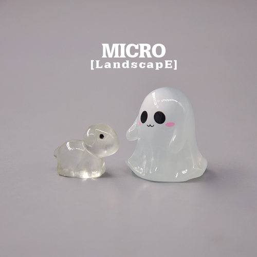 无聊了 万圣节夜光小幽灵萌粒 模型微景观摆件 DIY手工场景配件