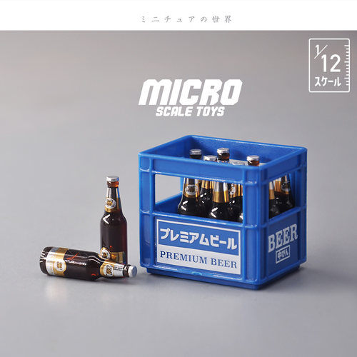 Dollhouse娃娃屋模型 1/12分食玩场景配件 精酿啤酒箱微缩模型