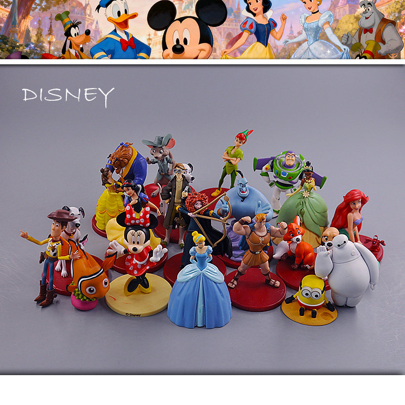 正品散货 迪士尼童话动漫系列 小美人鱼美女与野兽白雪公主摆件