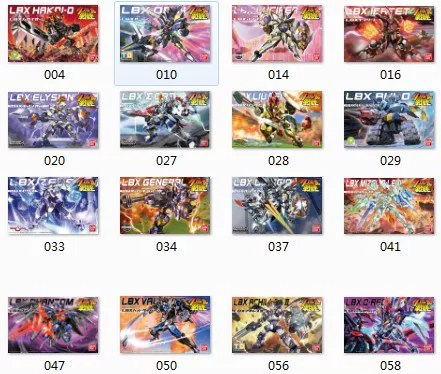 [Puzzle Forest] WARS LBX с Bandai картонным бойцом 001 027 033 050