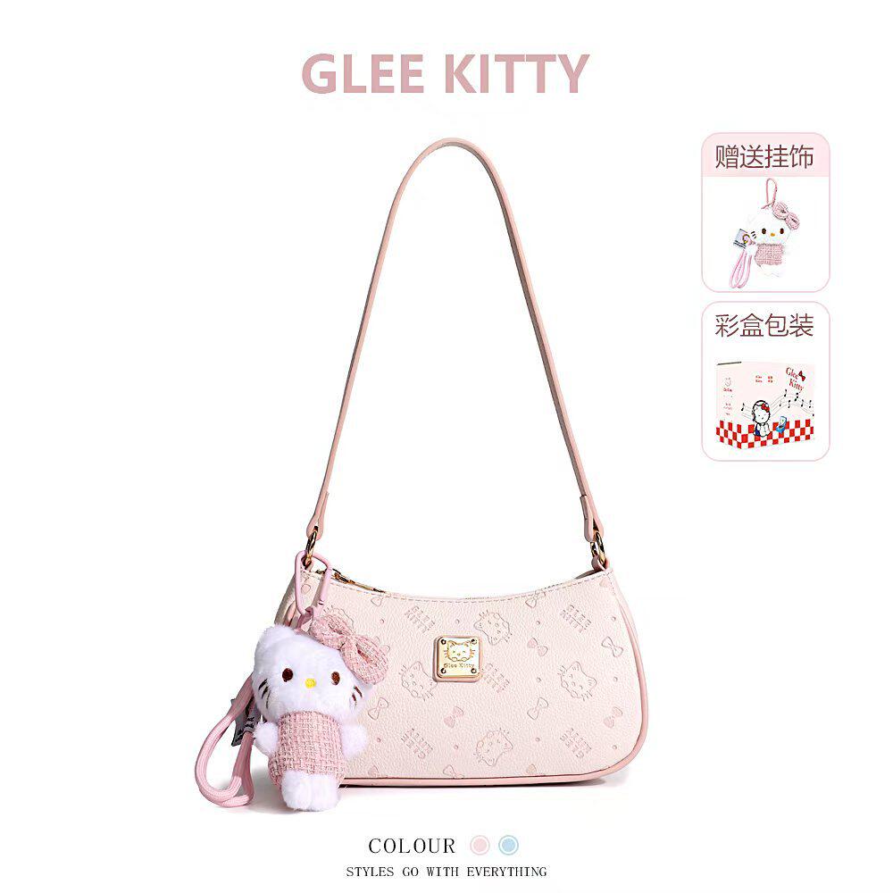 GLEE KITTY饺子包女新款时尚包包设计感小众腋下包压花单肩包通勤