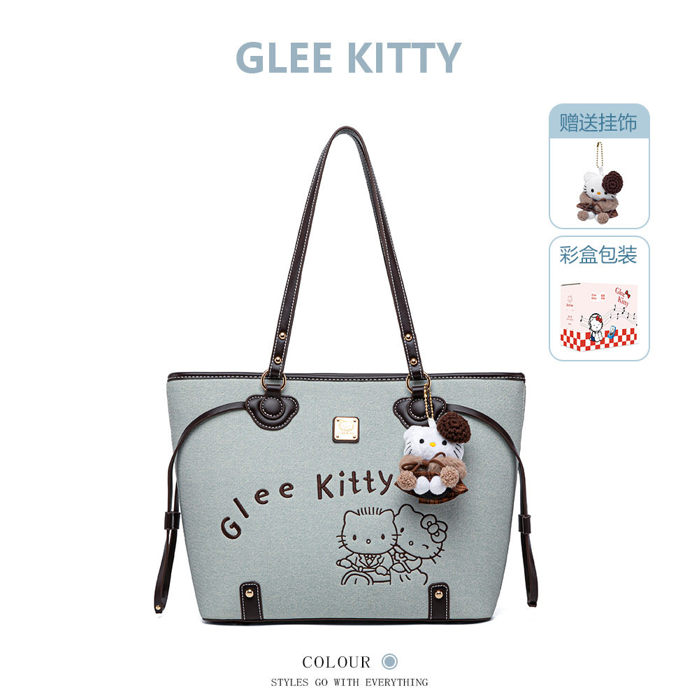正品GLEEKITTY新款大容量托特女包小众通勤百搭时尚单肩大包包女