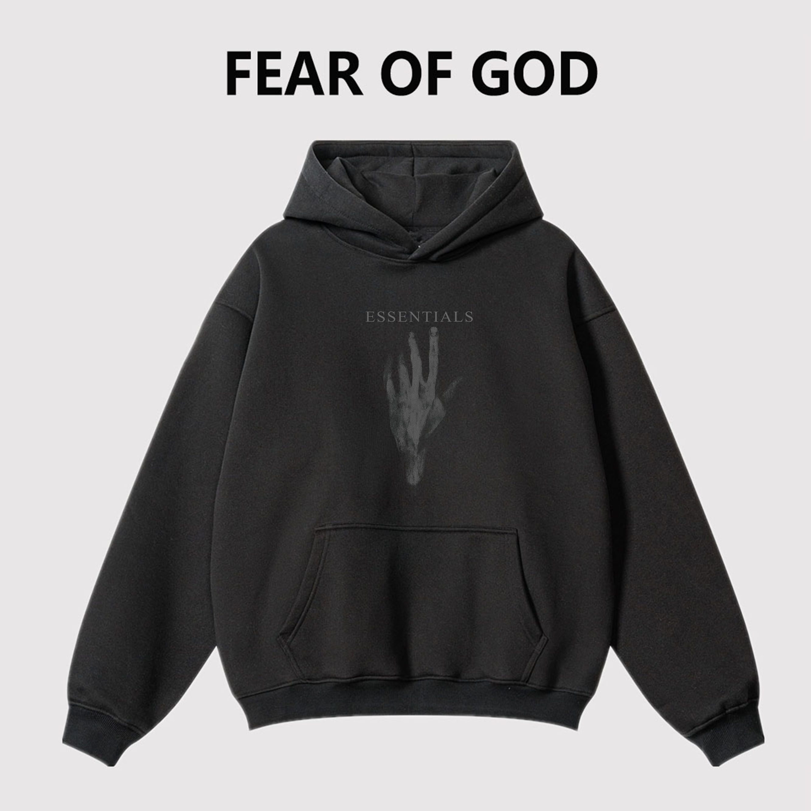 ESSENTIALS潮牌手掌印花连帽卫衣