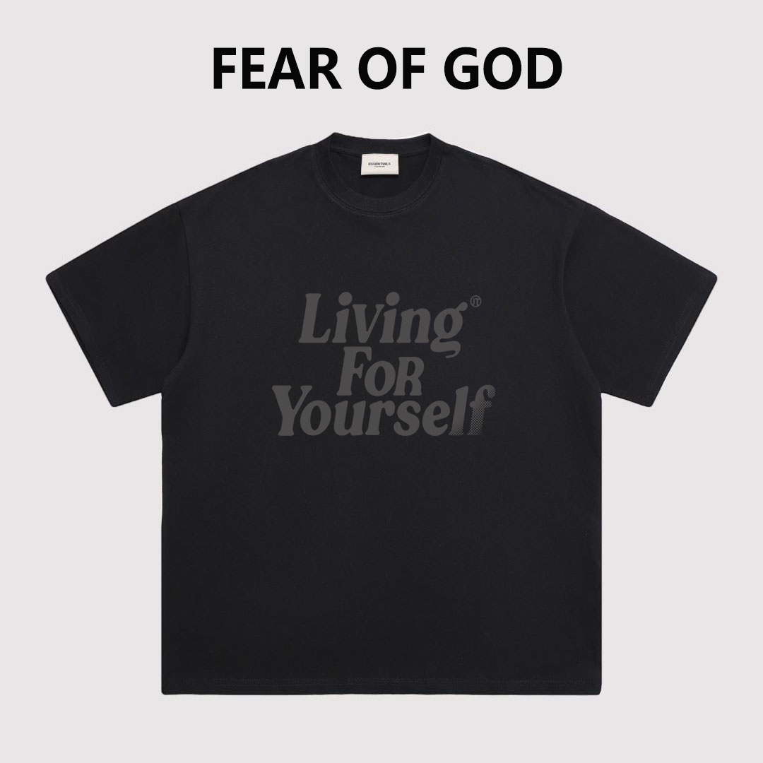 ESSENTIALS美式字母纯棉短袖t恤