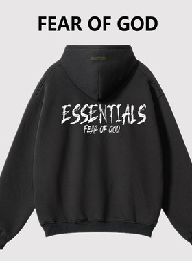 FOG复线ESSENTIALS纽约限定高街美式潮牌秋冬加绒连帽卫衣衫男女