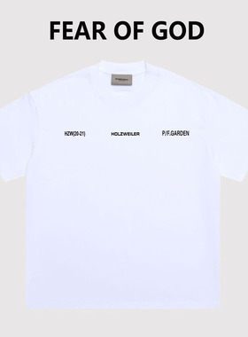 ESSENTIALS重磅王嘉尔明星同款美式字母百搭短袖T恤男女宽松潮牌