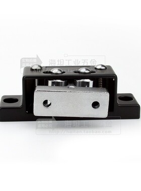 小烤箱门锁  工业柜门碰撞式门扣强力重型滚轮黑色门碰SK1-RZ600