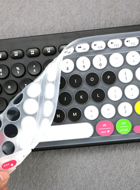 天翅键盘膜适合BOW航世K221U罗技k780 Cadeve凯迪威CR-300 复古海志Q1 富德ik6630键盘保护膜黑爵325I