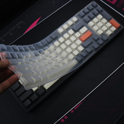 天翅键盘膜适合腹灵FL980机械键盘保护膜硅胶防尘防水套键盘罩子