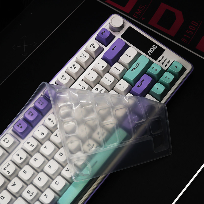 天翅键盘膜适合AOC GK300键盘保护膜硅胶全覆盖防尘保护套防水罩