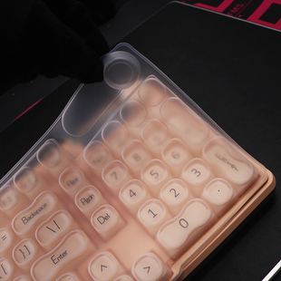 天翅全覆盖键盘膜适合BOW航世粉底液键盘保护膜硅胶防尘套键盘罩