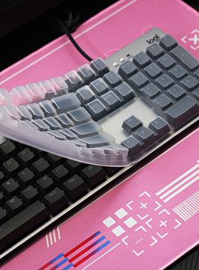 天翅键盘膜适合罗技K845键盘膜G412SE机械保护膜硅胶104键K865全覆盖TPU高透明按键套罩子防尘防水贴膜