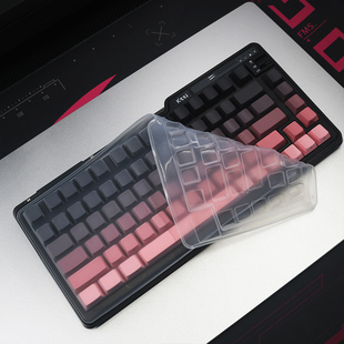 天翅键盘膜仅适合珂芝K75 LITE V2机械键盘保护膜黑莓粉雾桃渐变