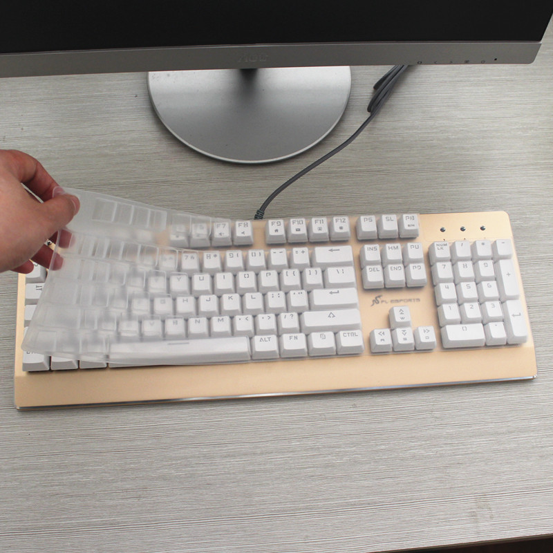升派 铠甲 GT104 TT104键游戏机械键盘保护膜防尘防水套 硅胶软膜防尘防水硅胶键盘套配件凹凸罩子防护垫装备