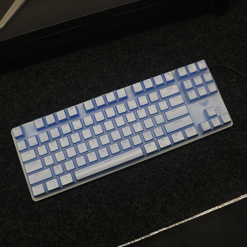 硅胶键盘膜适合F3587狼蛛F3087机械键盘保护膜防尘套防污罩子