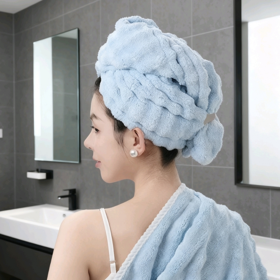 冬季珊瑚绒加厚干发帽女速干包头巾浴帽抗菌A类义乌小商品批百货