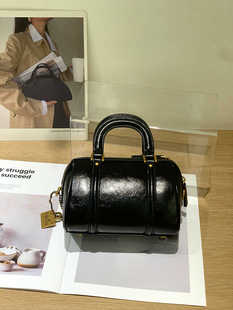 玛莎正品新潮波士顿手提包个性潮酷复古小巧轻便洋气休闲斜挎小包