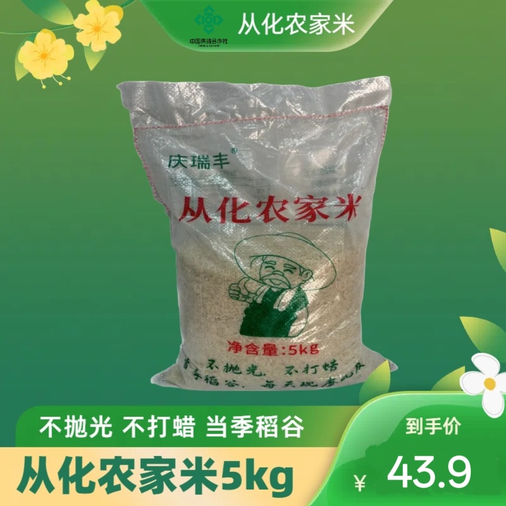2025广东从化农家大米不抛光打腊香米自产自销丝苗米10斤装胚芽米