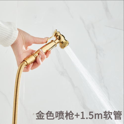 全铜增压金色喷枪套装