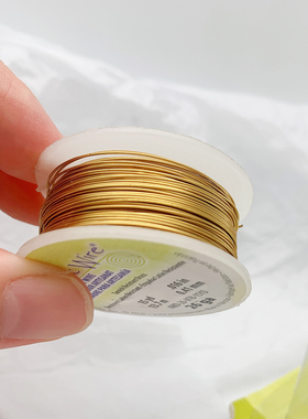 贵和铜线珠宝绕丝线金色Artistic Wire饰品配件串珠日本进口kiwa