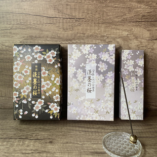 日本香堂 宇野千代淡墨之樱天然线香特選淡墨樱花日式线香 进口香