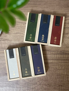 日本京都香彩堂灯刻系列木盒装线香木莲白檀沉香伽罗龙涎香日式