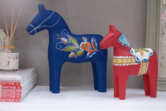 瑞典达拉木马木质马摆件毛diy涂色绘画彩绘材料包 创意礼物