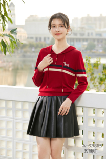 2026春季 连帽针织衫 新款 上衣天丝长袖 专柜新品 品牌女装