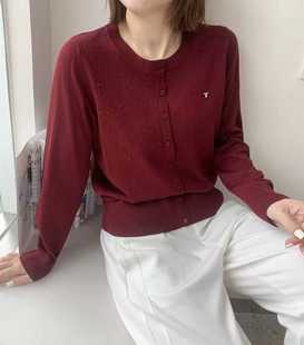 天丝优质美洋精品针织衫 上市2025年秋季 新款 奥斯飞尔设计感长袖