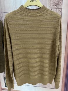 新款 针织衫 上市新品 镶钻薄款 奥斯飞尔天丝澳毛长袖 秋冬休闲罩衫