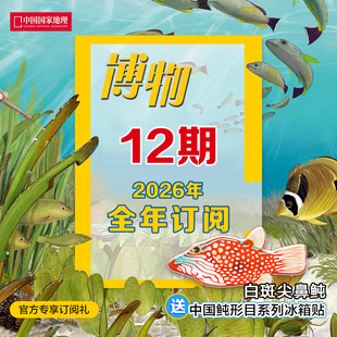 博物杂志 2026全年1 杂志社直营A1 博物1年 中国国家地理出品 期刊 2026年1月起 正版 12月共12期订阅