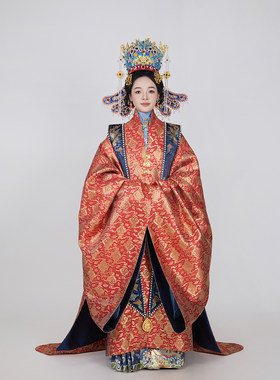 汉客丝路妆花纱婚服大衫定制