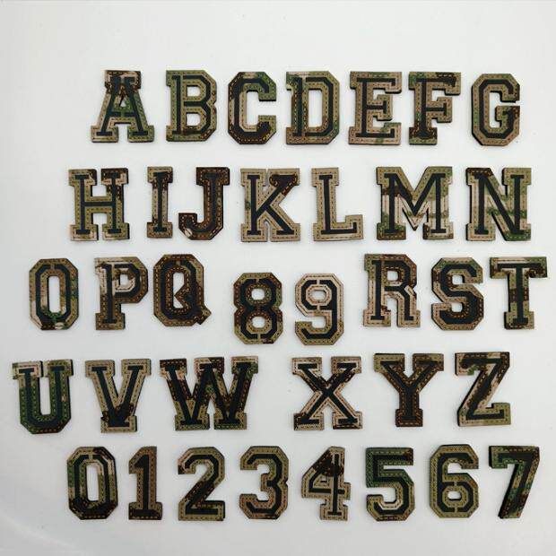 激光切割反光臂章英文字母补丁姓名章数字IR胸章MC迷彩背包贴章