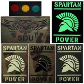 反光飞虎队臂章spartan power patch斯巴达魔术贴章香港SDU夜光章