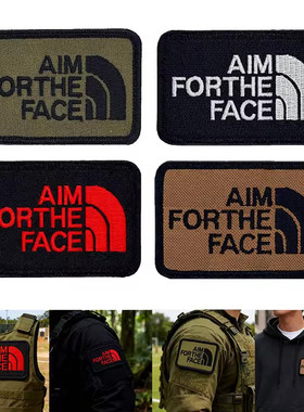 冲锋衣AIMFORTHEFACE刺绣胸章