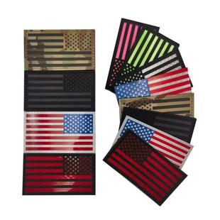 9CM夜视红外IR补丁星条旗贴章反光美国国旗魔术贴章夜光USA臂章