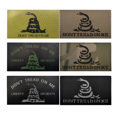 反光IR补丁别踩我的蛇迷彩帽章