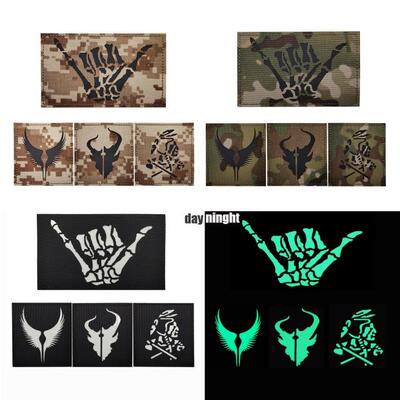战术背包贴章手指骷髅胸章devgru