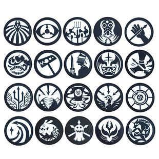 SCP基金会机动特遣队标志九尾狐高亮反光魔术贴章背包贴章补丁贴