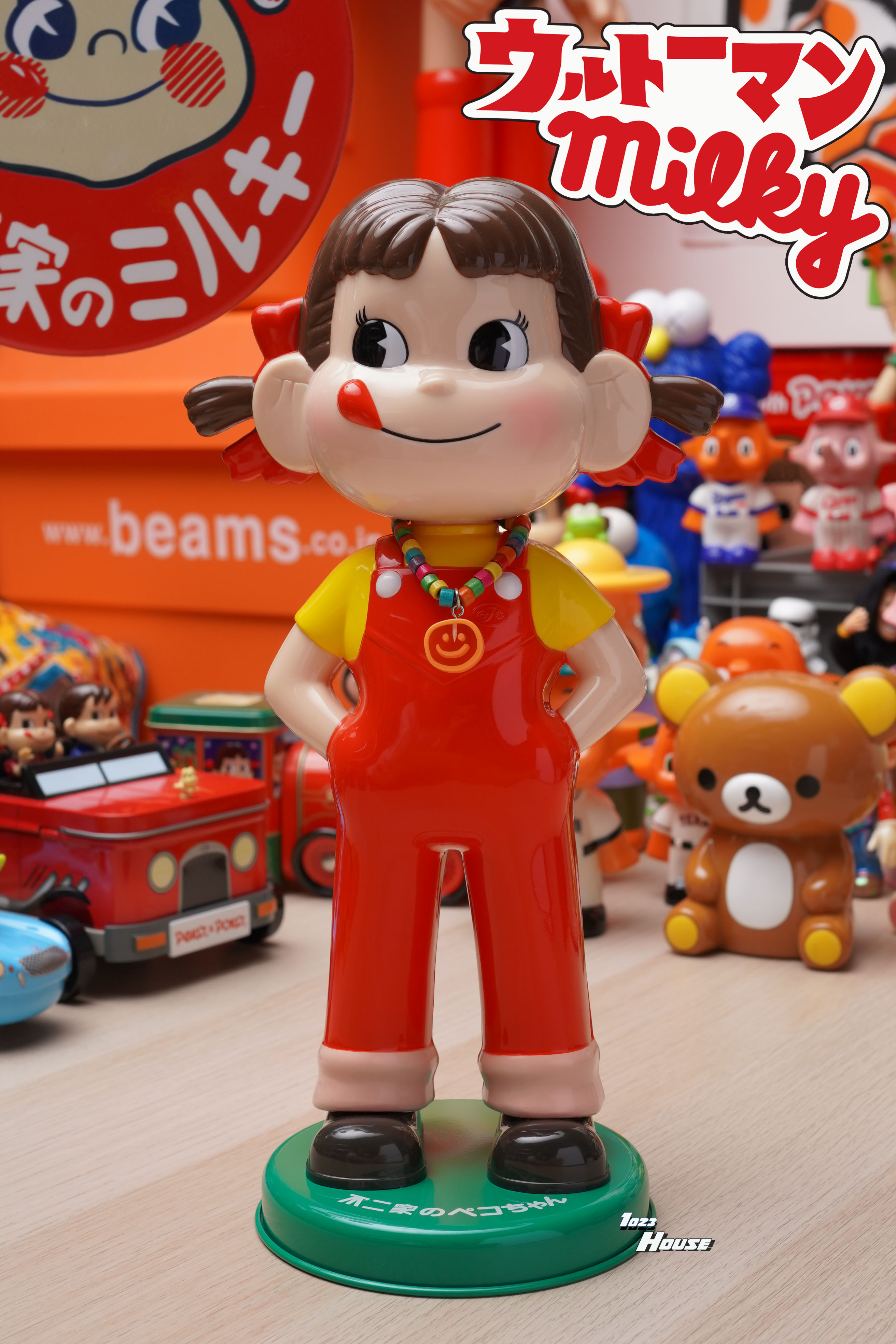正版日本昭和复古玩具不二家牛奶妹peko玩偶摆件卡通潮玩生日礼物
