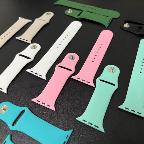原硅胶经典款适用iwatch9表带s7s8se学生手腕带ultra