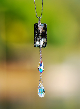 忆奴娇夜色纯银饰品女奥地利水滴