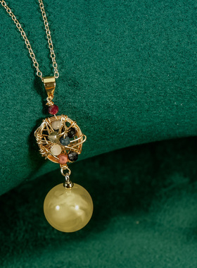 复古项链忆奴娇纯银女