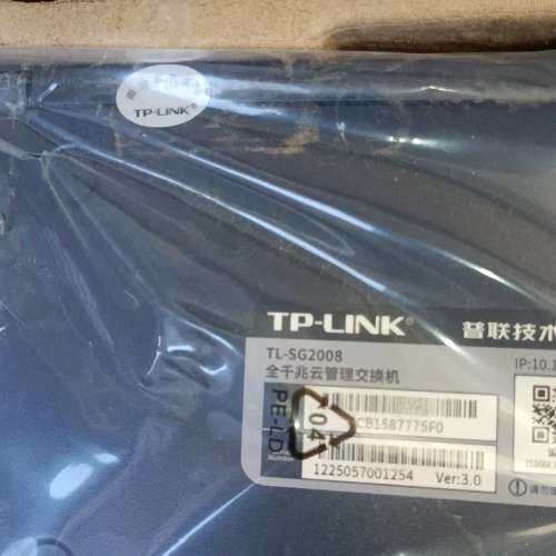 检修普联TL-SG2008以太网交换机，工程余料，全新原装正品未详询