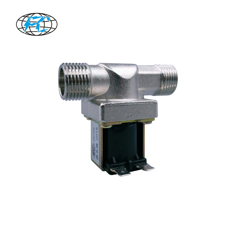 电磁进水阀12v24v220v铜4分直通食品高温饮水开水器太阳能开关阀