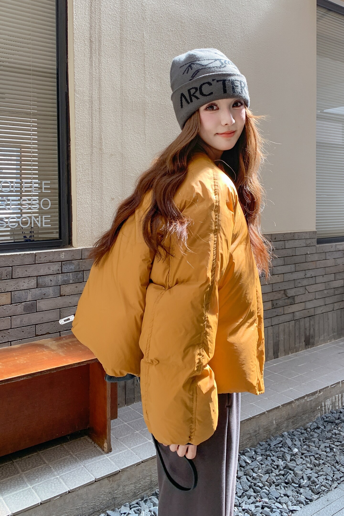 新款！黄色短款90白鸭绒羽绒服外套159-524P275K418,女装羽绒服,浙宝159