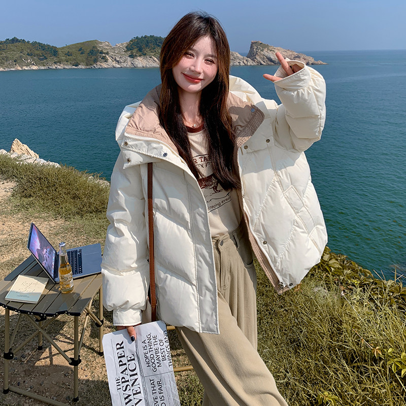 档口现货！韩版宽松90白鸭绒羽绒服外套159-706P285K428,商品下架区,浙宝159