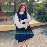 新款！白色衬衫+亮片毛呢裙两件套装159-740P165K248，女装套装/套裙，浙宝159