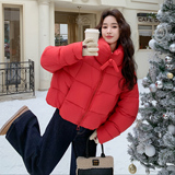 新款！出货中新年红色加厚羽绒服90白鸭绒159-564P315K468，女装羽绒服，浙宝159