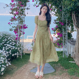 上架就卖！法式仙女连衣裙泡泡袖刺绣裙子159-8908P115K168，女装连衣裙，浙宝159